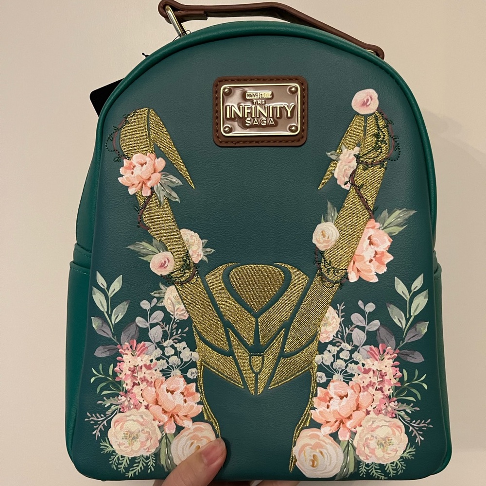 Loki Floral Loungefly Mini Backpack